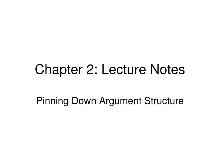 chapter 2 lecture notes