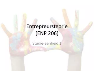 entrepreursteorie enp 206