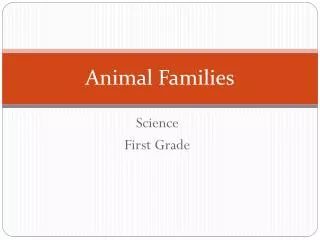 Animal Families