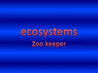 ecosystems