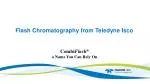 Flash Chromatography from Teledyne Isco - slide 1