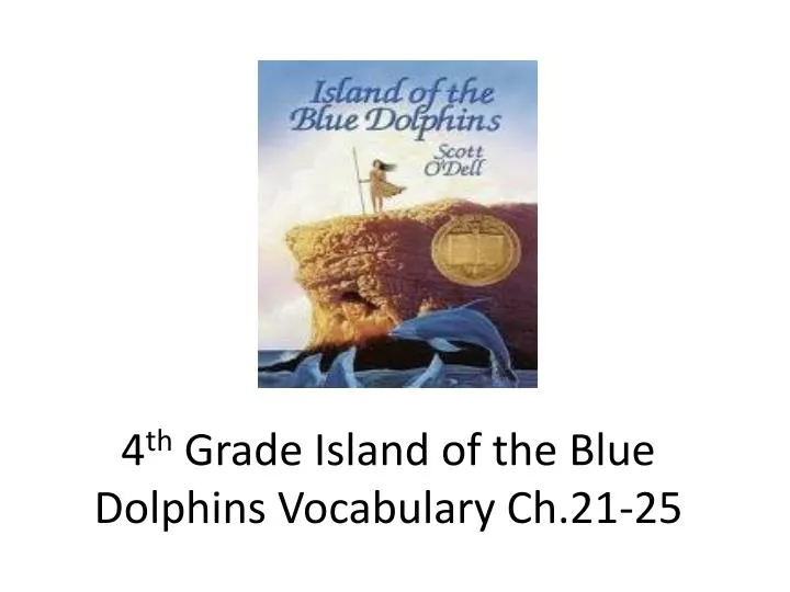 4 th grade island of the blue dolphins vocabulary ch 21 25