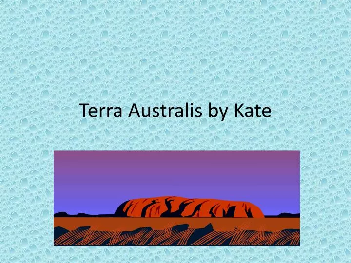 terra australis by k ate