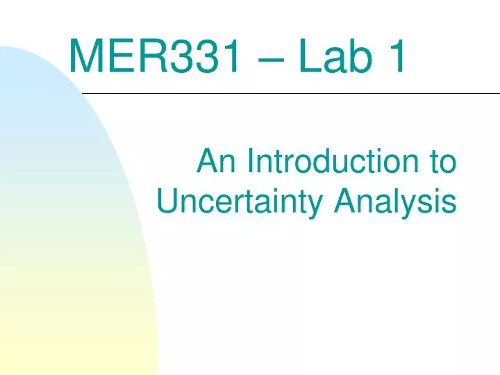 mer331 lab 1