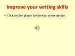 Improve your writing skills