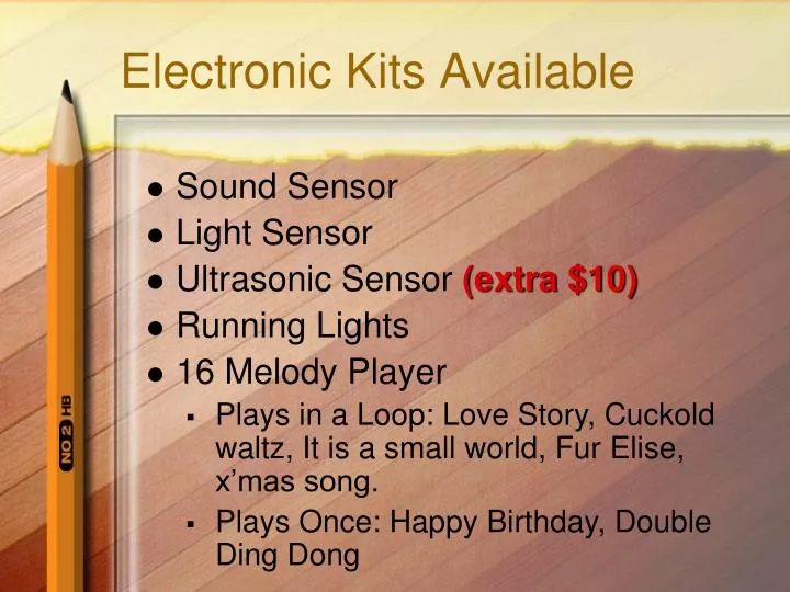 electronic kits available