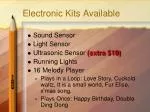Electronic Kits Available - slide 1