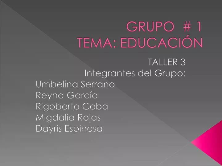 grupo 1 tema educaci n