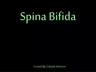 Spina Bifida