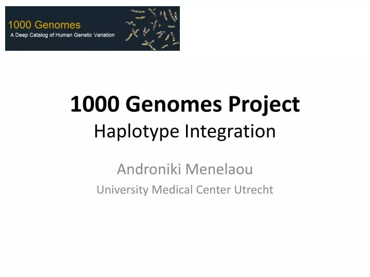 1000 genomes project haplotype integration