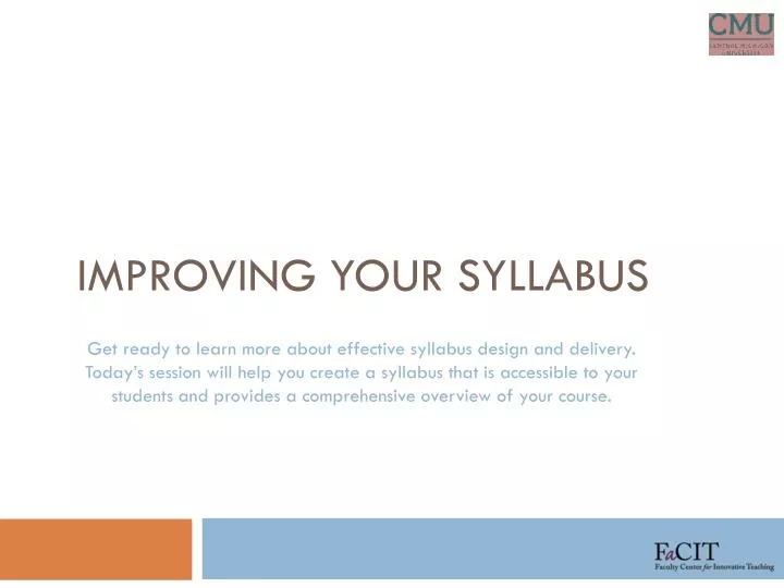 improving your syllabus