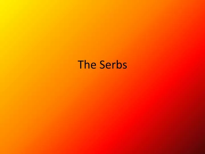 the serbs
