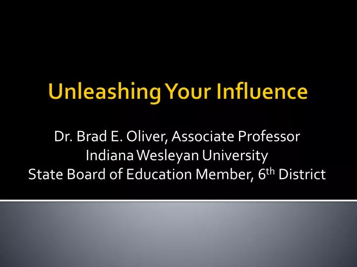 unleashing your influence