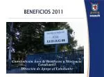 BENEFICIOS 2011 - slide 1