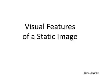 Visual Features of a Static Image