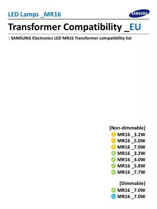 Transformer Compatibility _ EU