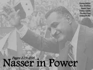 Nasser in Power