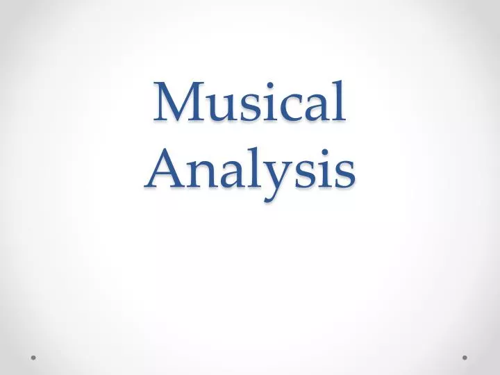 musical analysis