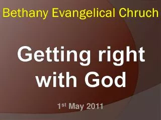 Bethany Evangelical Chruch