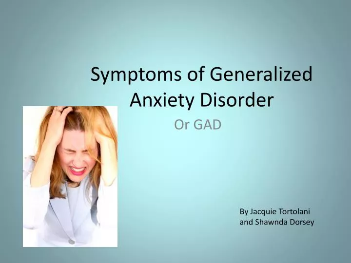 symptoms of generalized anxiety disorder