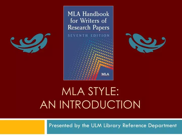 mla style an introduction