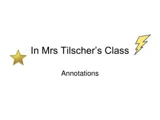 in mrs tilscher s class
