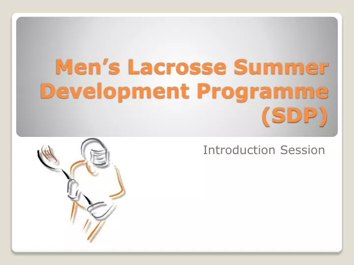 men s lacrosse summer development programme sdp