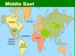 Middle East - slide 1