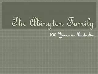 The Abington Family