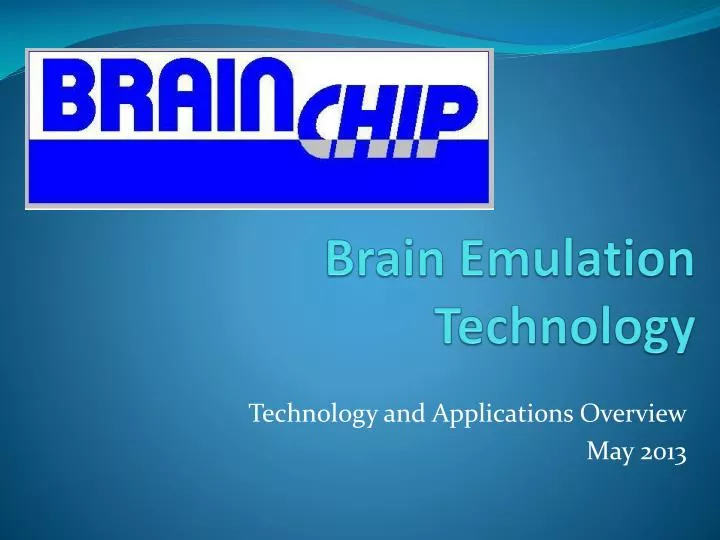 brain emulation technology