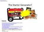 The Starter Generator! - slide 1