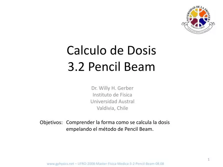 calculo de dosis 3 2 pencil beam