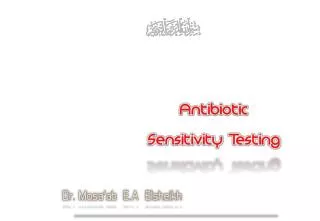 Antimicrobial Susceptibility test