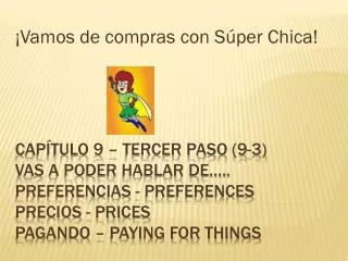 vamos de compras con s per chica