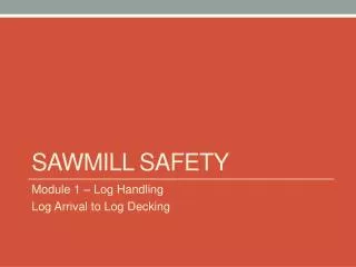 Sawmill Safety