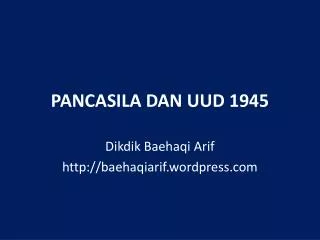 pancasila dan uud 1945