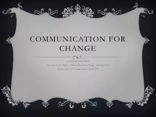 Communication for change