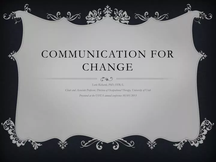 communication for change