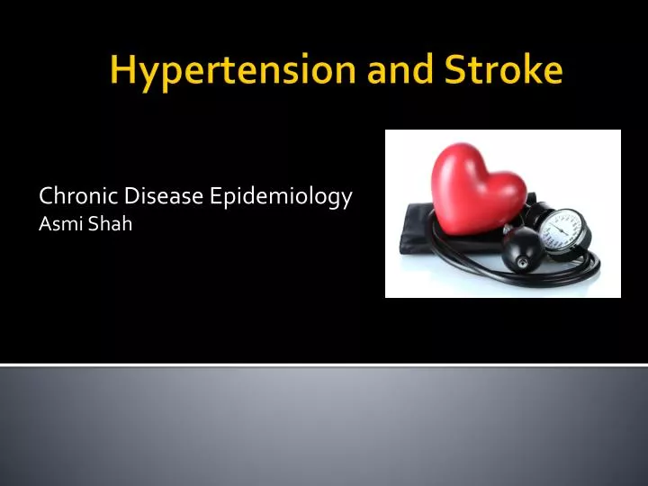 chronic disease epidemiology asmi shah
