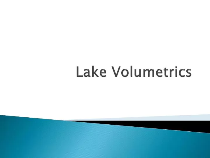 lake volumetrics