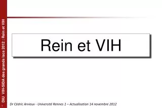 rein et vih
