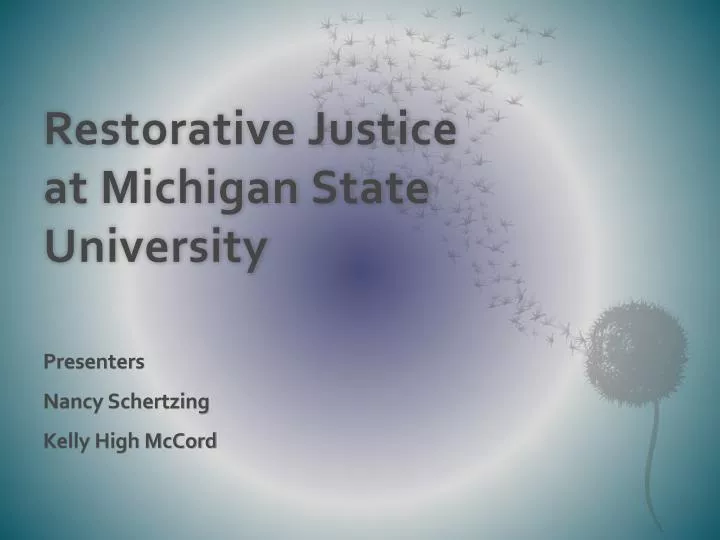 restorative justice at michigan state university