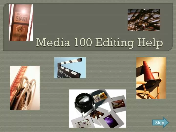 media 100 editing help