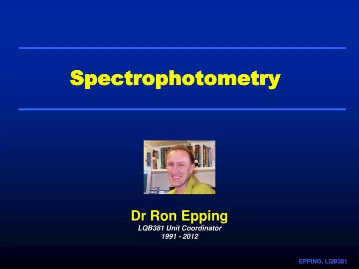 spectrophotometry