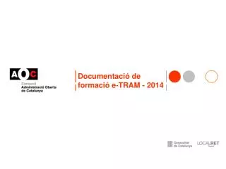 documentaci de formaci e tram 2014