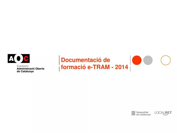 documentaci de formaci e tram 2014