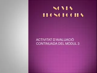 noves tecnologies