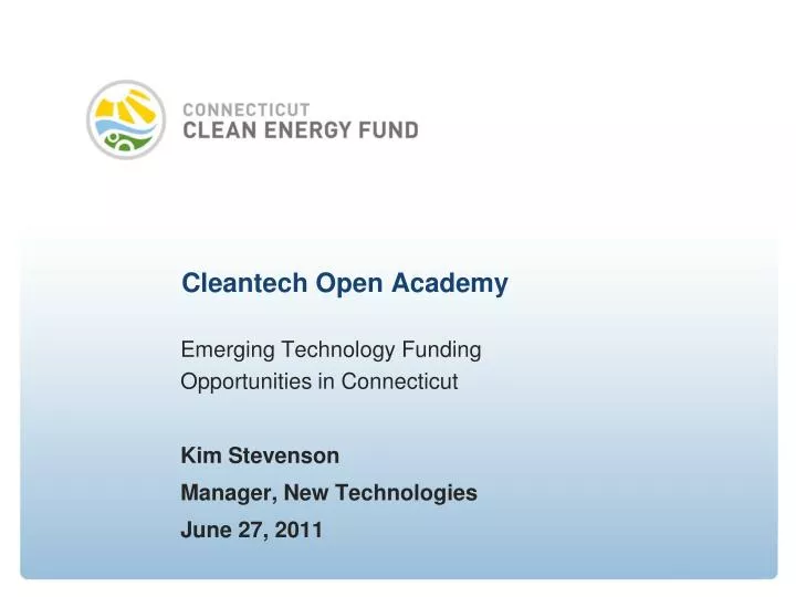 cleantech open academy