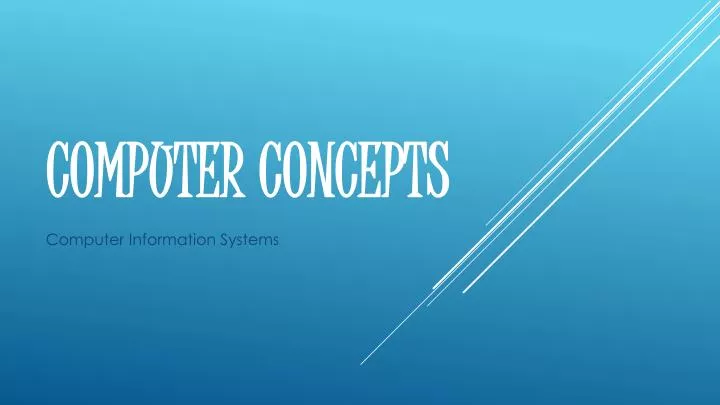 computer concepts