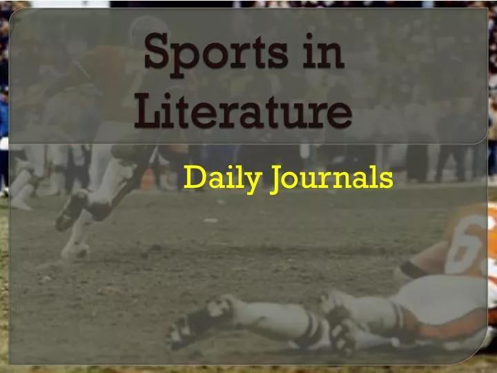 sports in literature